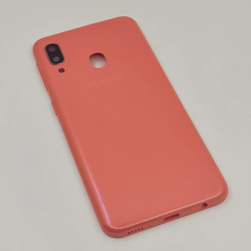 A20e чехол для телефона для samsung Galaxy A20E Задняя крышка батареи Задняя Дверь Корпус чехол Замена ключ для боковой кнопки объектив камеры