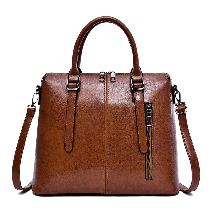 

FUNMARDI Retro PU Leather Handbags For Women Luxury High Capacity Crossbody Bags Lady Brand Top-handle Solid Color Bags WLHB2416
