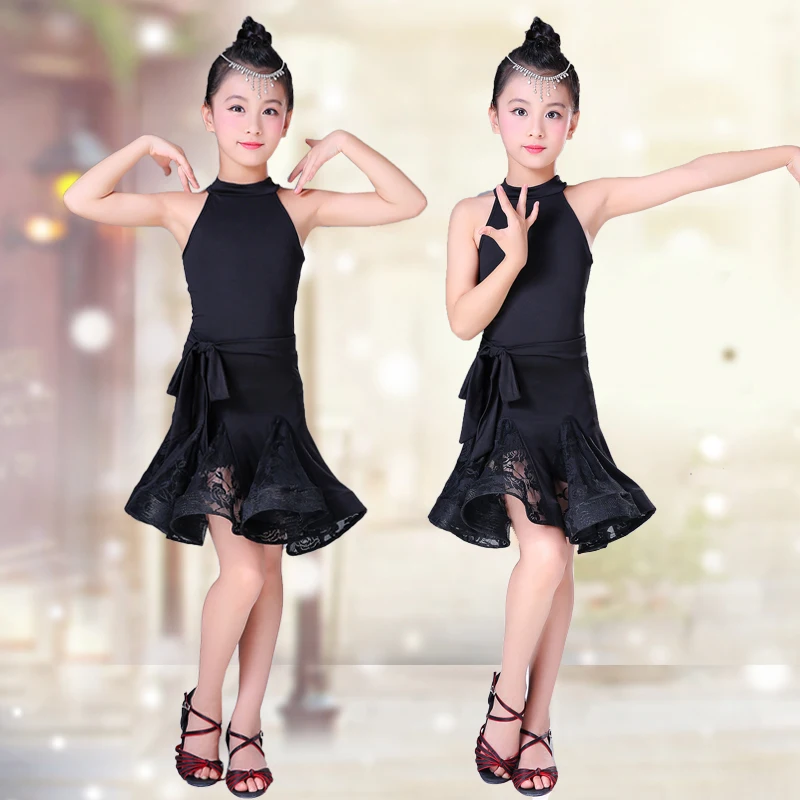 Новинка детская юбка для латиноамериканских танцев летняя тренировочная одежда