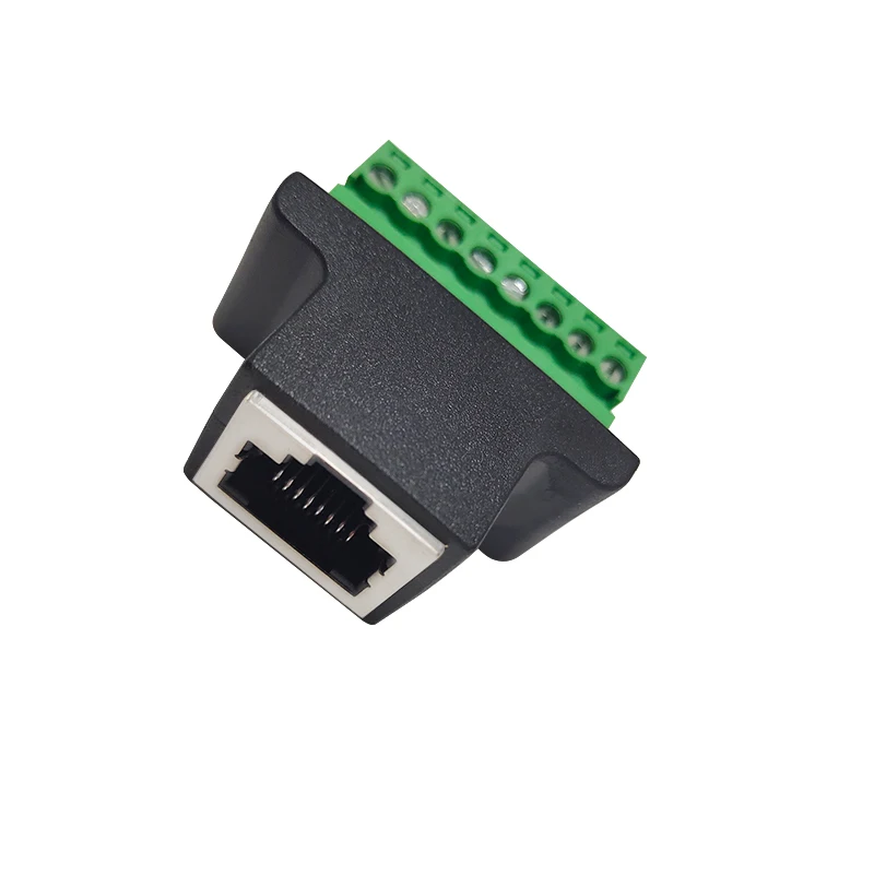 RJ45 Ethernet Женский до 8 PIN винтовой терминал конвертер адаптер гнездового