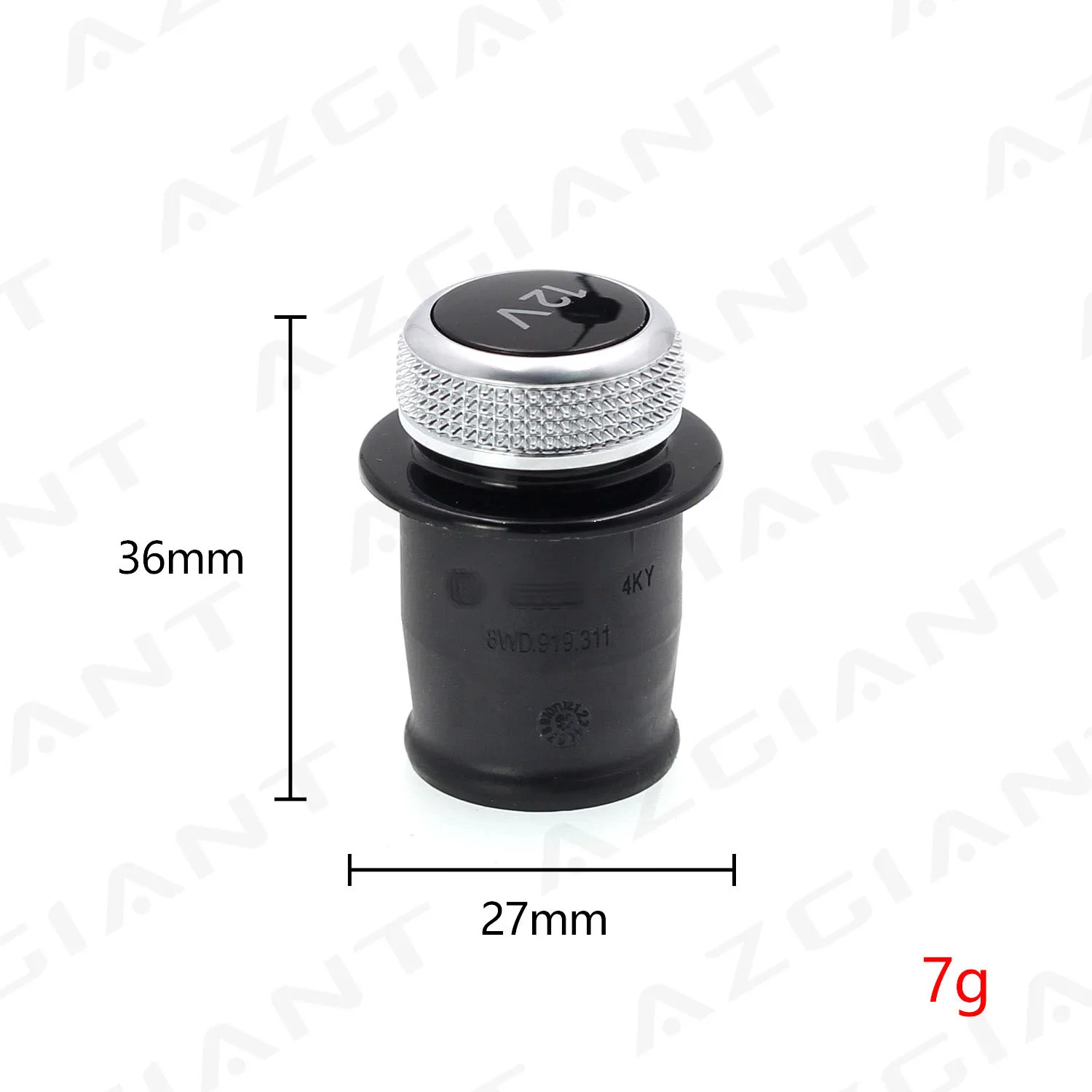 Декоративная крышка автомобильного прикуривателя хромированная заглушка для Audi