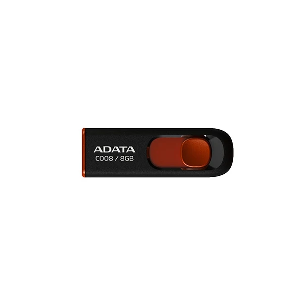 USB флеш-накопитель ADATA C008 2.0 черный/красный