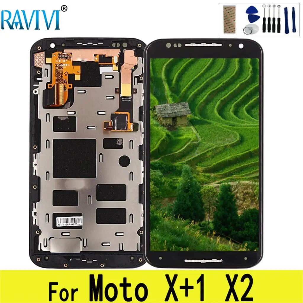 ЖК дисплей для Motorola Moto X2 X + 1 XT1092 XT1095 XT1096 XT1097 с дигитайзером в сборе замена|Экраны