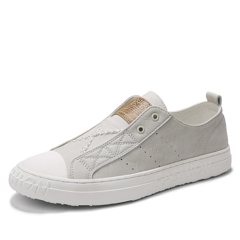 Туфли ленивые мужские из натуральной кожи мягкие повседневные дышащие в