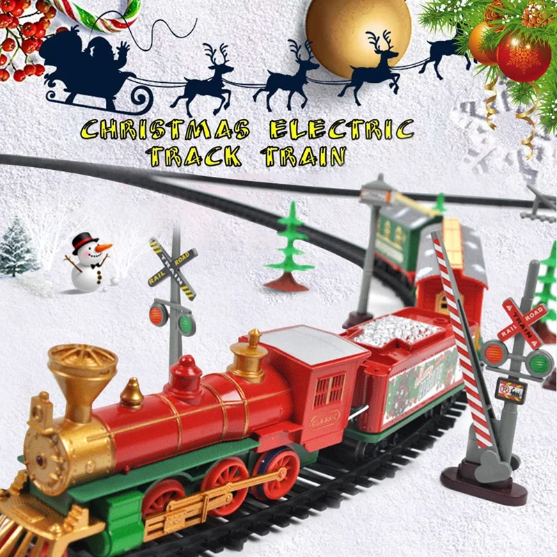 Набор железнодорожных дорожек UMW Deluxe с подсветкой и звуками Рождественская серия