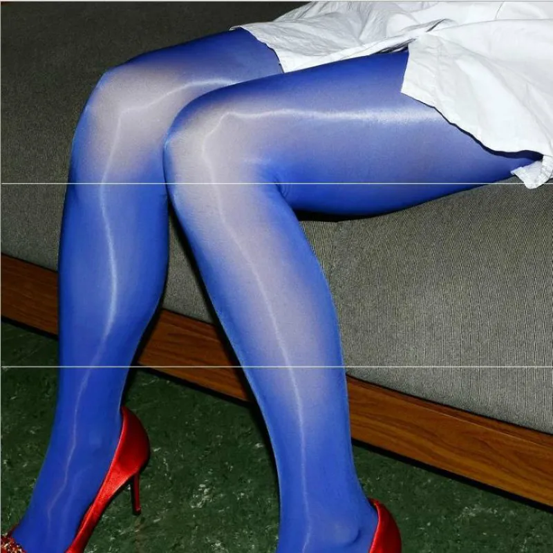 2pc/lot Women Elastic Magical Stockings Glitter Crotchless Tights Anti Hook Sexy Plus Size Shiny Pantyhose Footless Gloss Hose