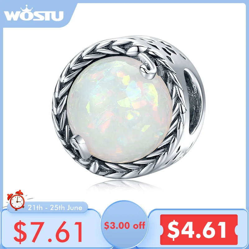 Женский браслет WOSTU Ювелирное Украшение из стерлингового серебра 925 пробы с