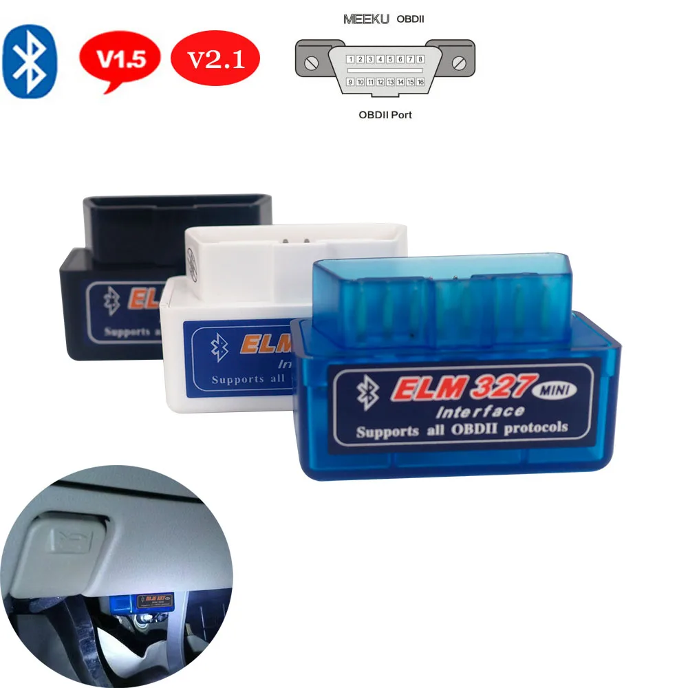 V1.5 OBD2 V2.1 Scanner for Jeep Compass Wrangler Grand Cherokee Torque ELM327 OBDII Bluetooth Car Diagnostic Tool | Автомобили и
