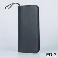 black leather bag pen organizer zipper large pen bag36 pen organizer bag pen carrying case with handle