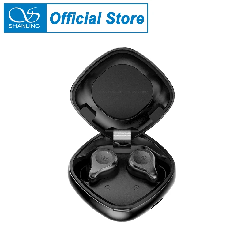 

SHANLING MTW300 TWS True Wireless Stereo Bluetooth 5.2 Sports Earphone Earbuds aptX/AAC/SBC Carbon Dynamic Driver Volume Control