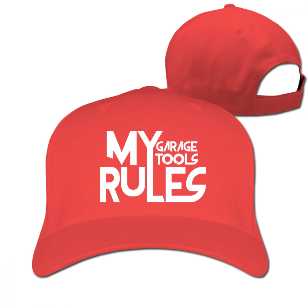 Мой гараж мои инструменты правила черные унисекс Мужские Женские Truker кепки