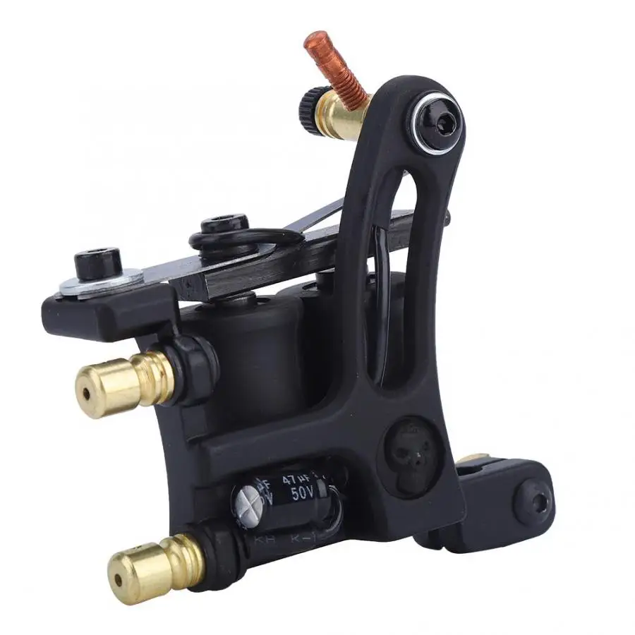 10 Warps Coils Wire Unique Pattern Tattoo Machine Gun Alloy Red Accessories | Красота и здоровье