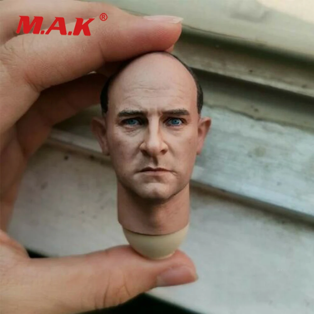1/6  Male Head Carving The trooper Soldier Figure Head Scupt Model In Stock