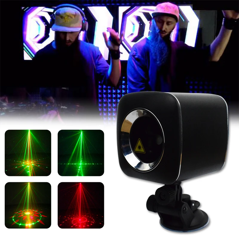 Новинка миниатюрный лазерный сценический светильник на батарейках с Usb Ktv-бар
