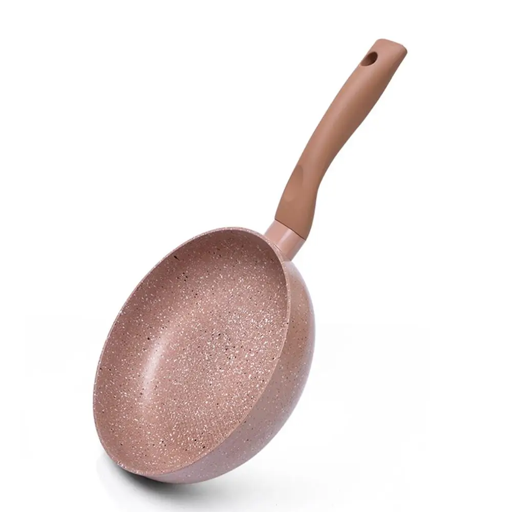 FISSMAN глубокая сковорода 20 28 см латте серии антипригарное мраморное покрытие