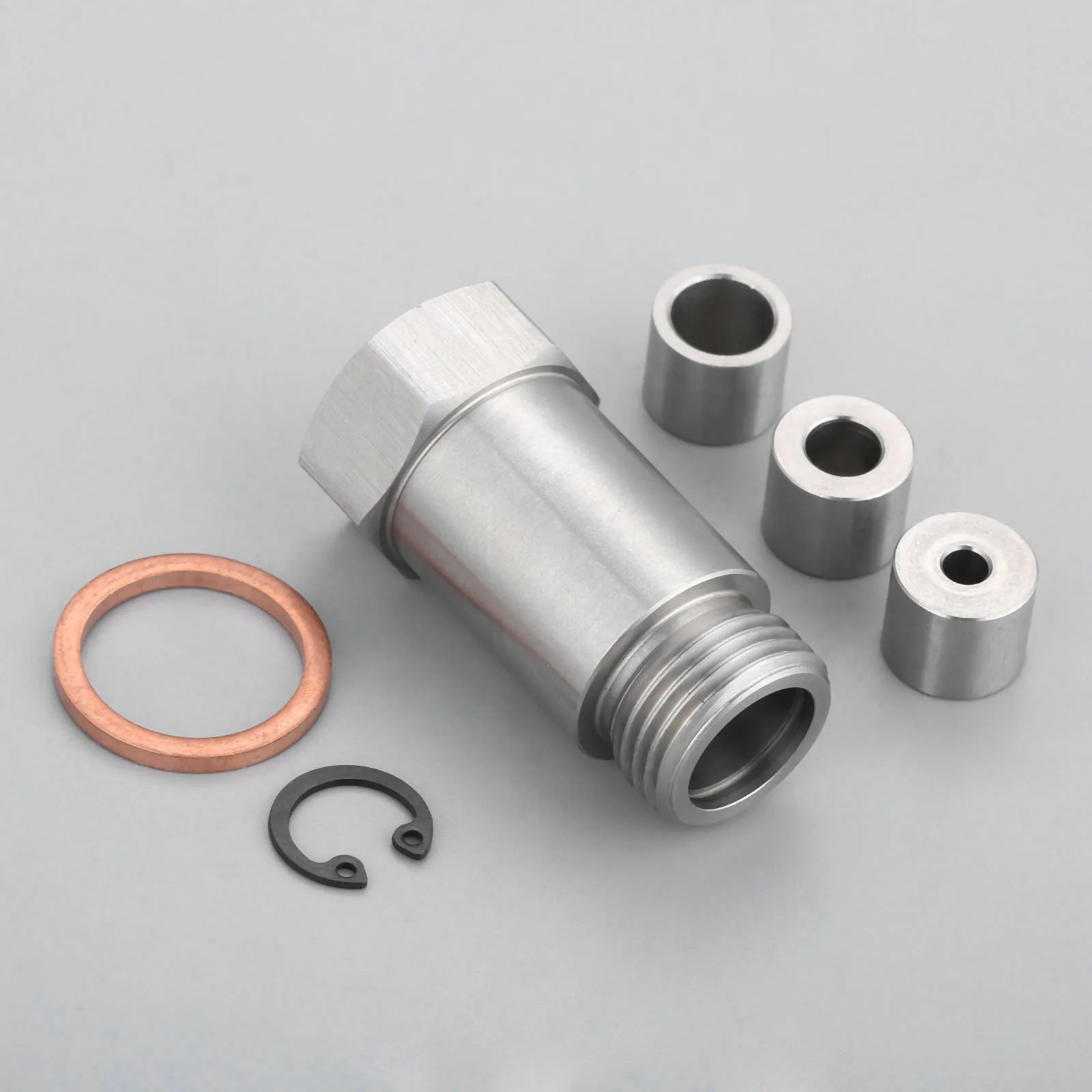 Oxygen Sensor Lambda O2 M18 x1.5 Threaded Extension Extender Spacer Exhaust Restrictor Fitting Adjustable Gas Flow Inserts kits |