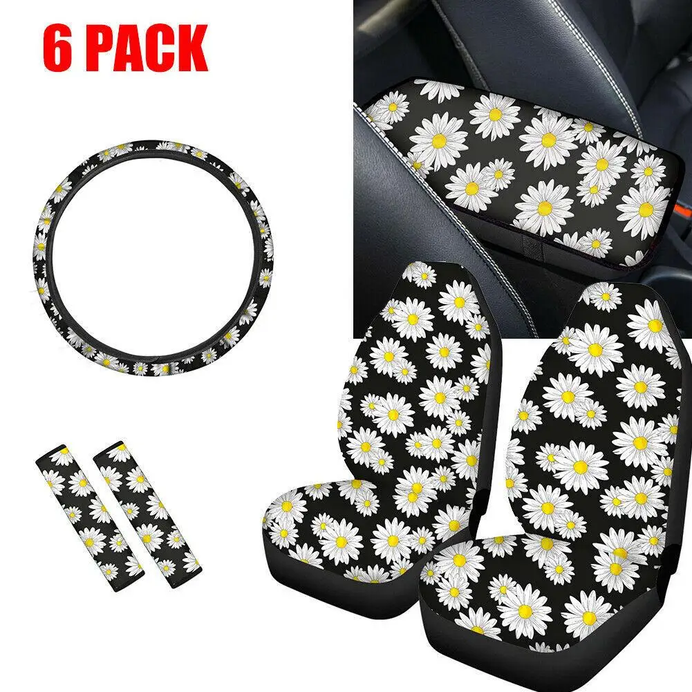Комплект чехлов для автомобильных сидений 6 шт. чехлы передних автомобиля с