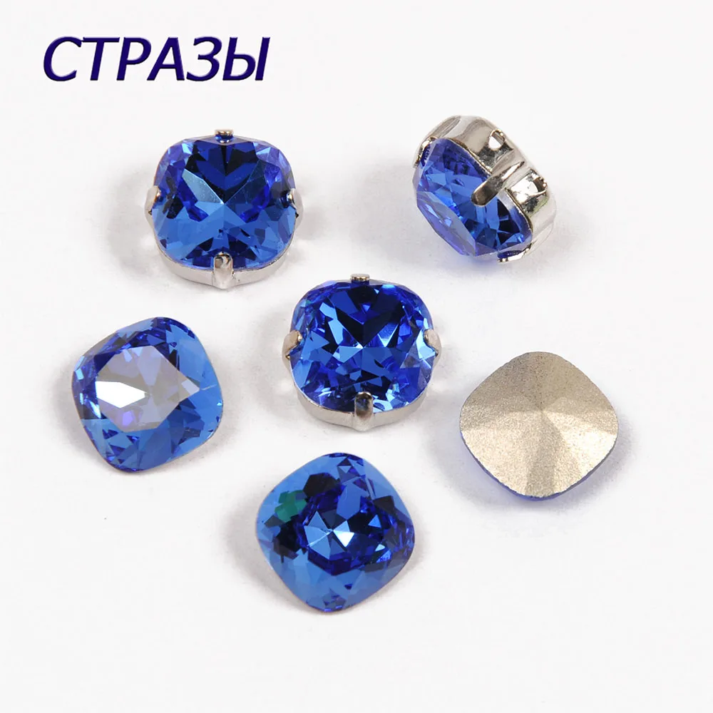 CTPA3bI 4470 бусы Подушка 206 синий изысканный каменный кристалл Очаровательные Стразы
