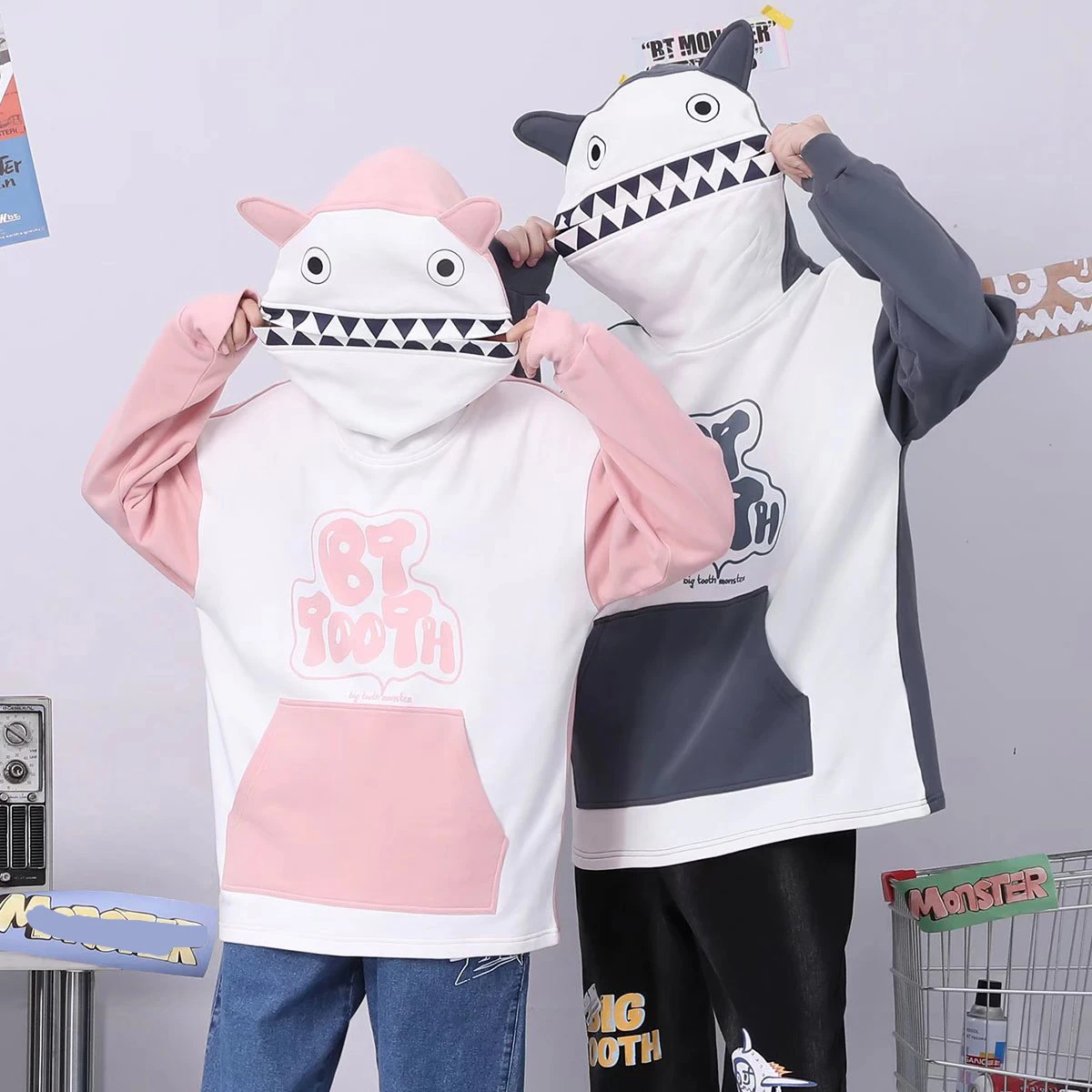 

Kawaii Hoodies Women Autumn Anime Sweatshirt Clothes Korean Fashion Long Sleeve Top Pink Letter Print Women Pulovers Streetwear