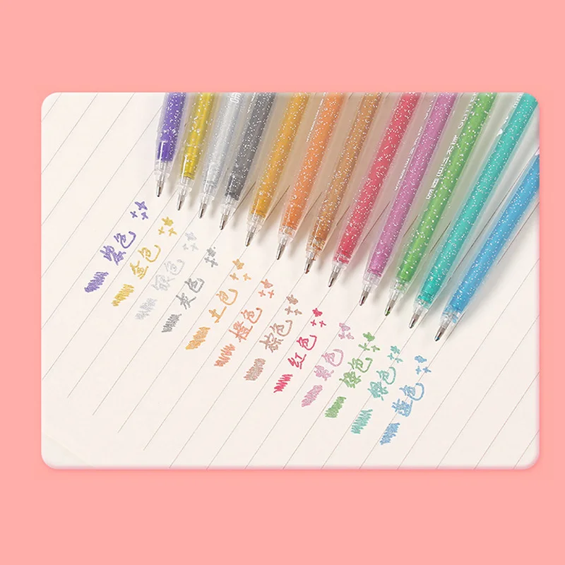 Набор маркеров для рисования маркером с блестками 12 видов цветов шт./набор |