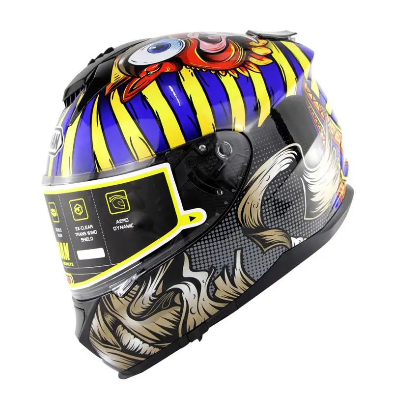 Шлем мотоциклетный Outdor для мужчин и женщин двойная линза совместима со