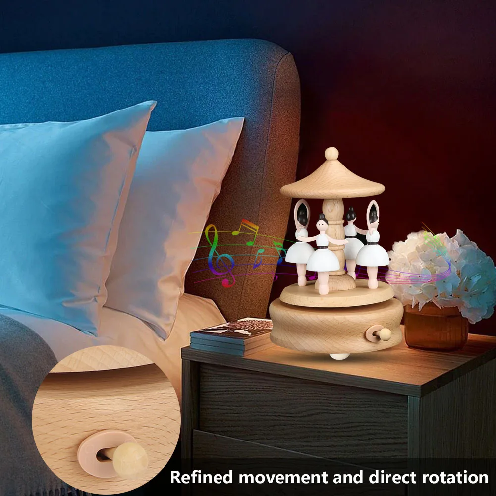 Инновационная вращающаяся музыкальная шкатулка Cikonielf для танцующей девочки