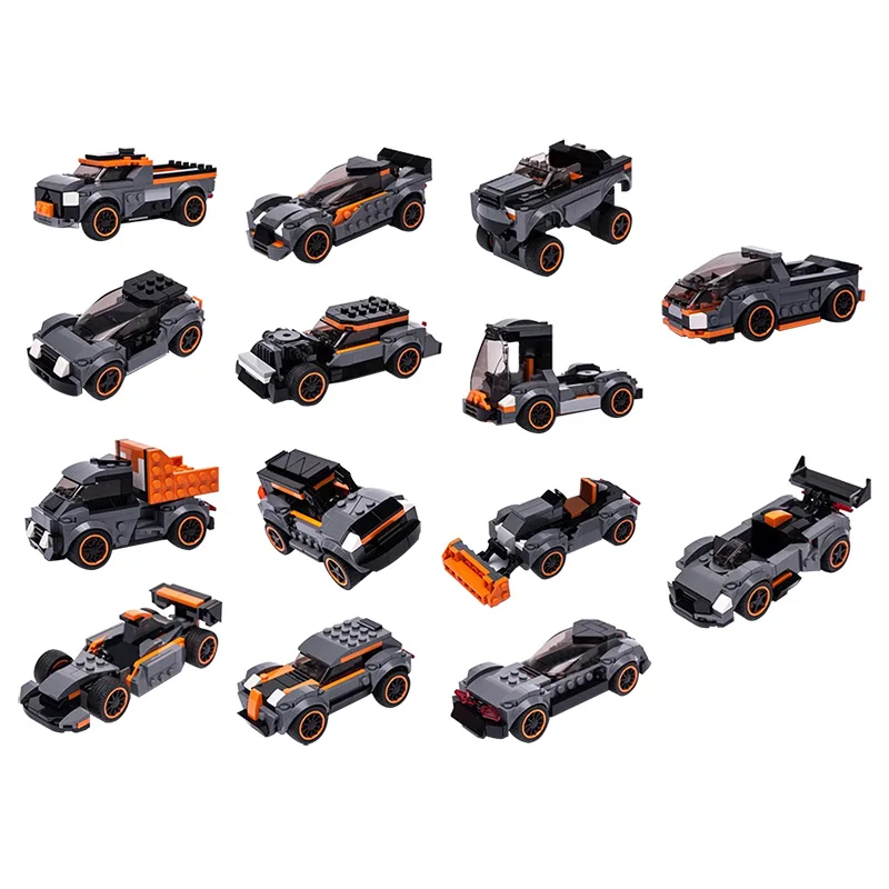 Город МОС серии автомобиль костюм 14в1 модель игрушки различные стили подходит