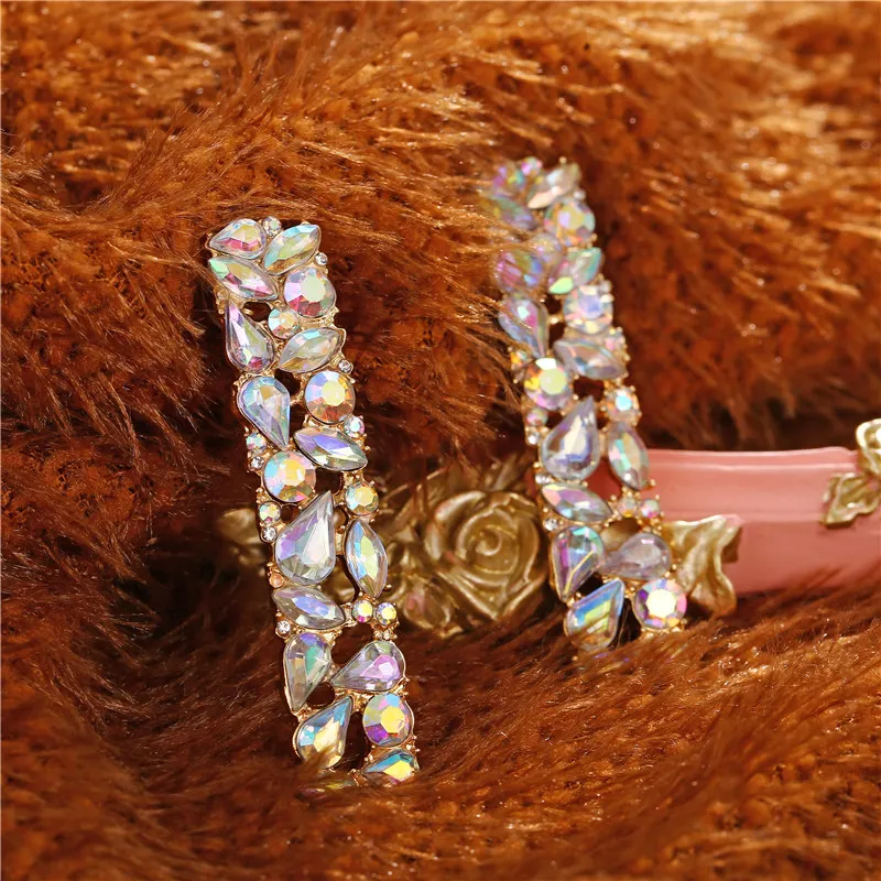 IF ME Temperament Crystal Drop Dangle Earrings For Women Dazzling Geometric Rectangle Statement Earring Fashion 2019 Jewelry | Украшения и