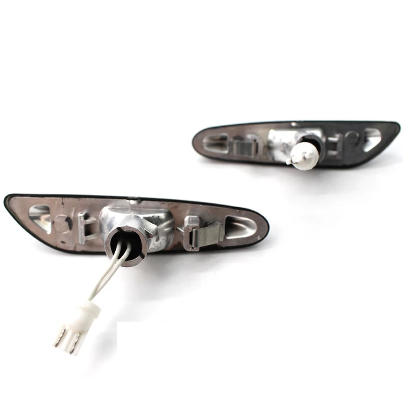 

2 шт. прозрачный/дымчатый объектив Динамический светодиодный указатель поворота боковой маркер светильник E7CA