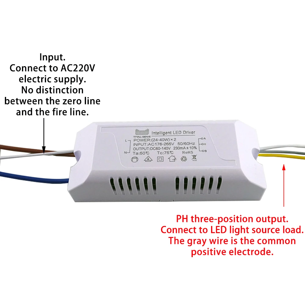 230mA постоянного тока светодиодный драйверы 2 4G дистанционное управление
