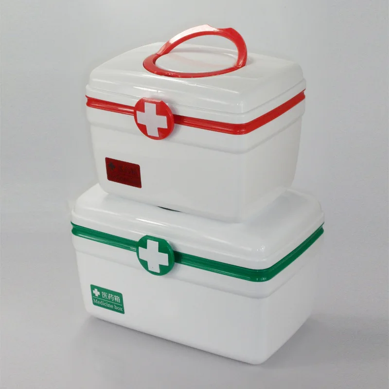 Семейные медицинские наборы ящик для первой помощи пластиковая коробка с ручкой