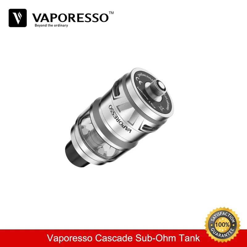 Испаритель для сигарет etrooniqu Vaporesso Cascade Tank 24 мм диаматер 7 мл атомайзер с