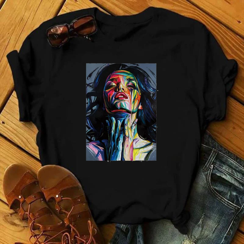 

Design Y2k Harajuku Woman T-Shirts Women's Cool Sexy Women Printed T-Shirts For Summer Fashion Graphic 2021 Women's Clothing