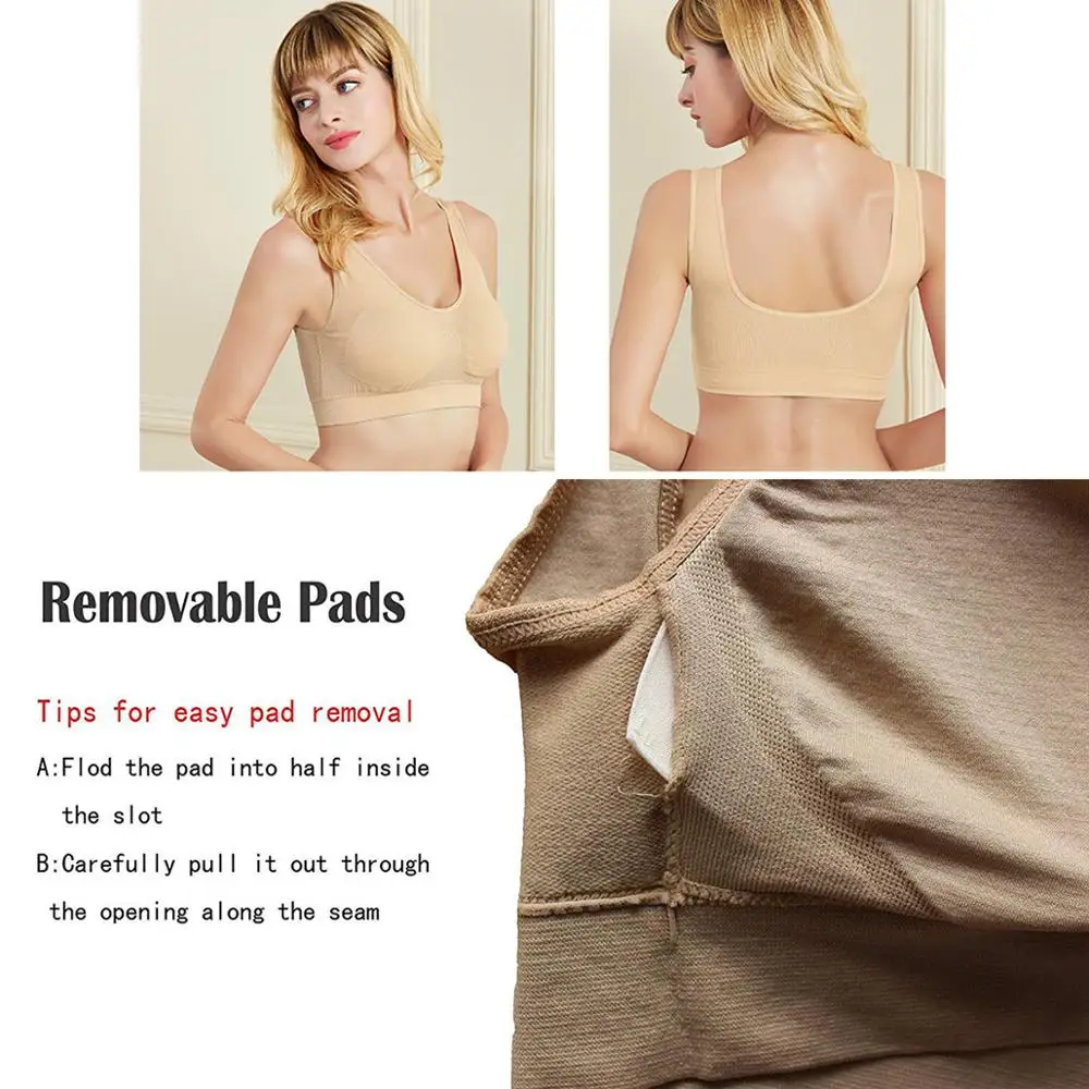 Спортивный бюстгальтер для девушек 3 шт. сексуальный с подушечками женское