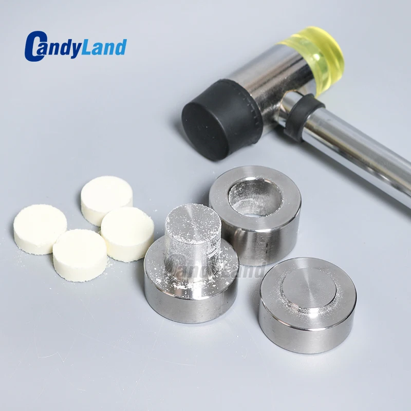 

CandyLand Manual Pill Press Milk Tablet Die 3D Punch Press Mold Candy Punching Die Custom Logo Calcium Tablet Punch Die Set