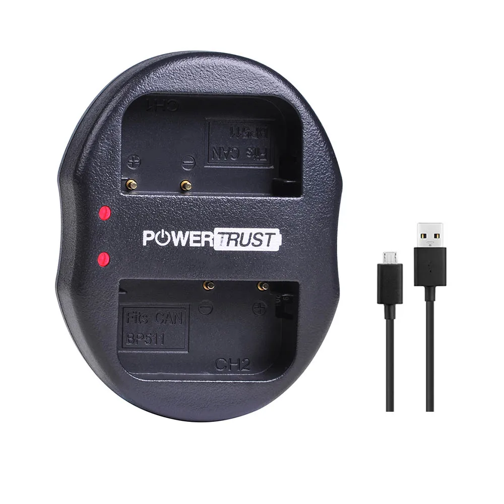 1 USB Charger BP-511 BP-511A 2650 мА/ч, Камера Батарея BP511 BP 511 для цифровой однообъективной зеркальной камеры Canon EOS 40D 300D 5D 20D 30D 50D 10D D60 G6 BP 511A - Цвет: 1 USB Charger