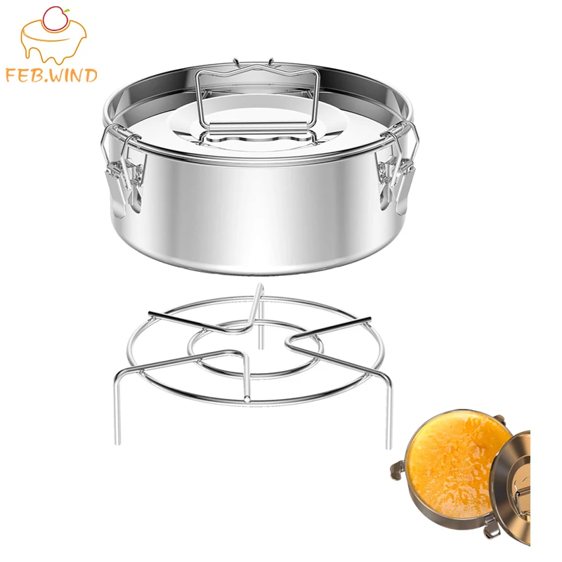 Нержавеющая сталь круглая форма для кекса мгновенного горшок Flanera с фруктами