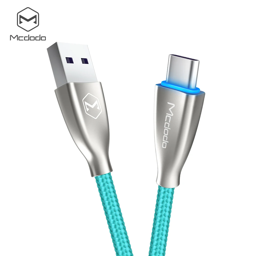 Water Green Mcdodo usb type-C кабель Spuer Быстрая зарядка 5A для huawei mate 20 P30 P20 Pro USB C зарядное устройство type-C кабель для samsung S10 9 Xiaomi - Цвет: Water Green