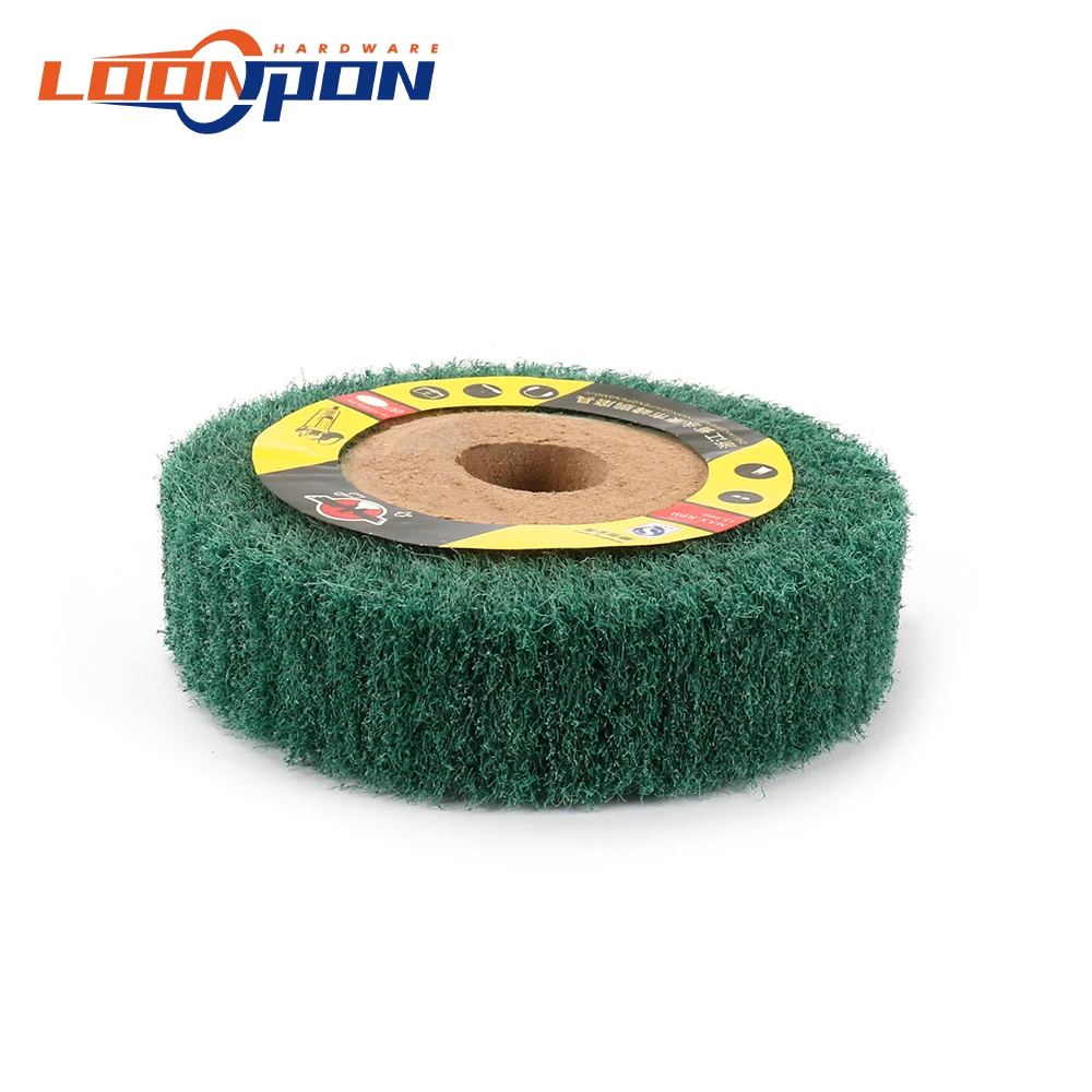 Нетканый мочалка шлифовальный круг откидная швабра полировальный диск 180 грит 1