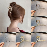 fashion simple woman hair claws metal hairclips hairpins ladies hairgrip barrettes fixed hair headwear hair accessories