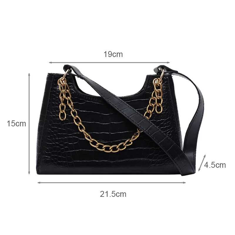 

Chic Tote Bags Women Vintage Handbag Mini Leather Shoulder Bag Retro Bag Purse