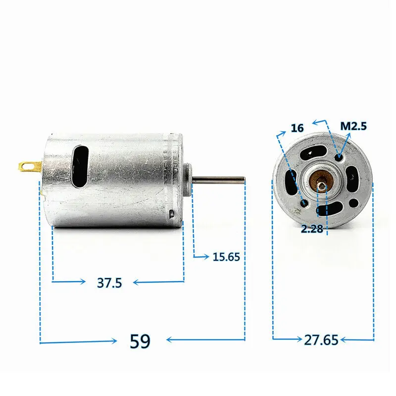 OT RK 380PH 5724 Электродвигатель с угольной щеткой постоянный ток 3 7 в 6 4 В 25000 об/мин