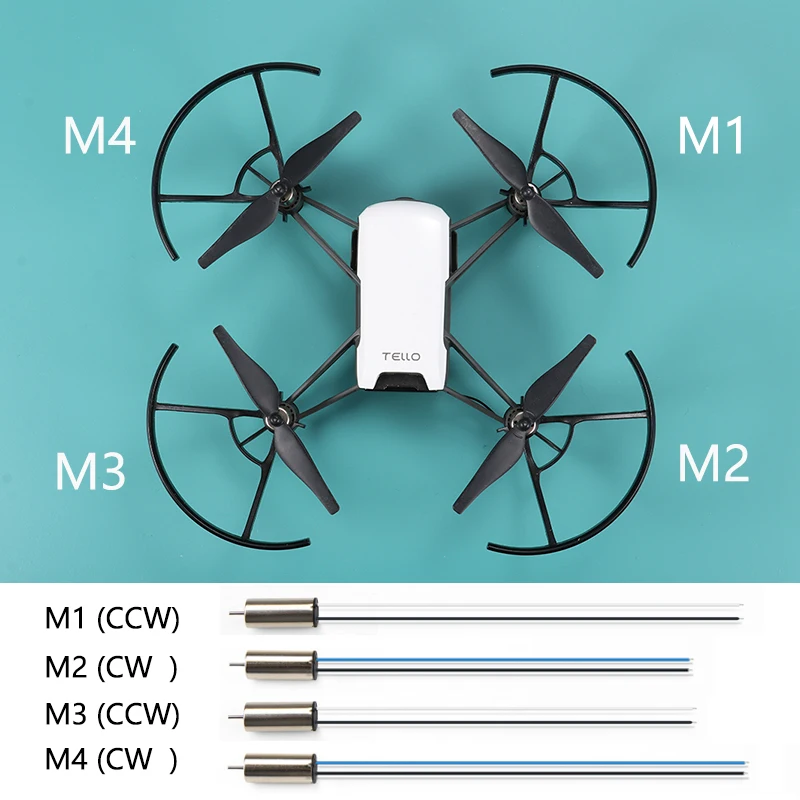 DJI RYZE Tello мотор для дрона Запчасти двигателя 4 шт. 1 комплект пульт дистанционного