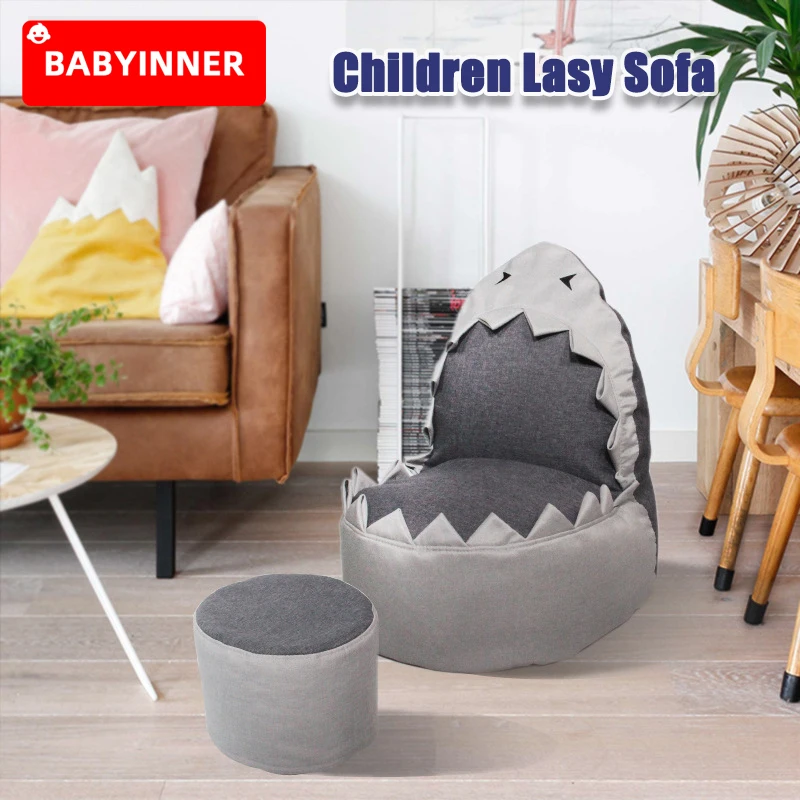 Детский ленивый диван Babyinner милые сумки в виде акулы и бобов кресла с татами
