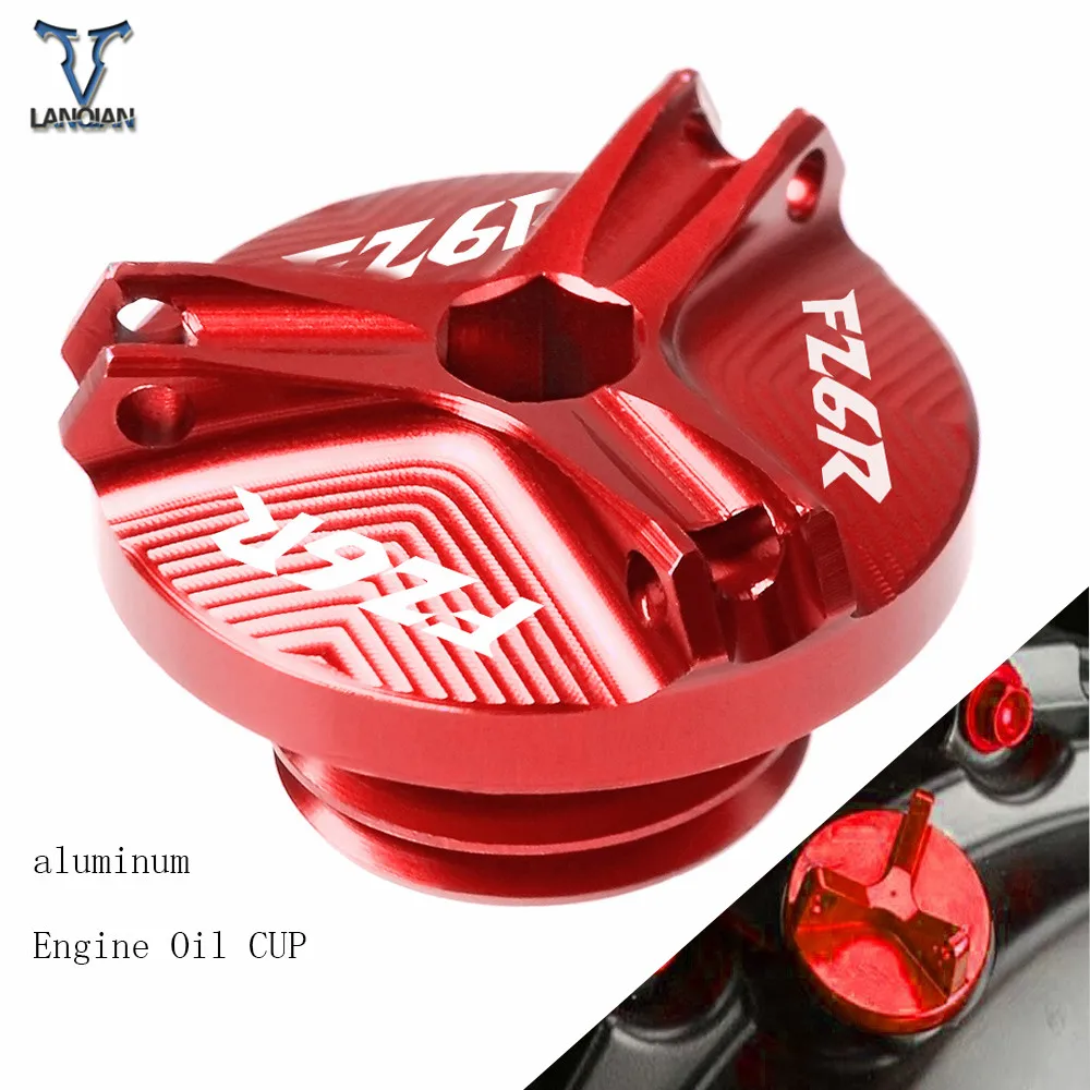

For Yamaha FZ6R FZ6 2009 2010 2011 2012-2017 Motorcycle Accessories Aluminum Motorbike Engine Oil Cup Plug Sump Cap Cover Engine