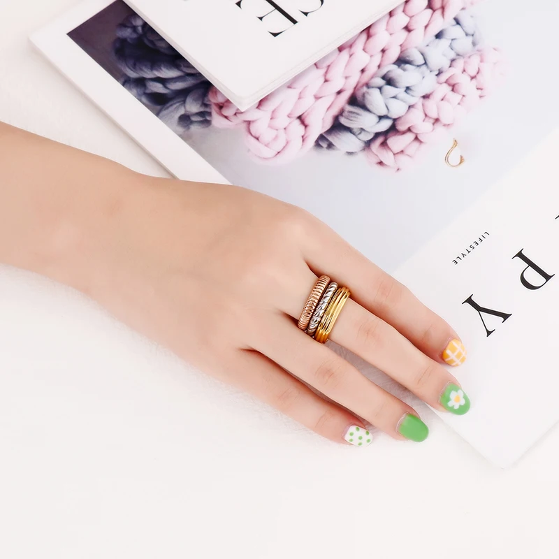 Комплект одежды из 3 предметов кольцо для женщин розовый Золотой Серебряный Цвет