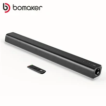 BOMAKER 120W TV Soundbar Built-in Subwoofer Wireless Bluetooth 5.0 Home 3D Stereo Surround SoundBar for PC Theater TV Speaker