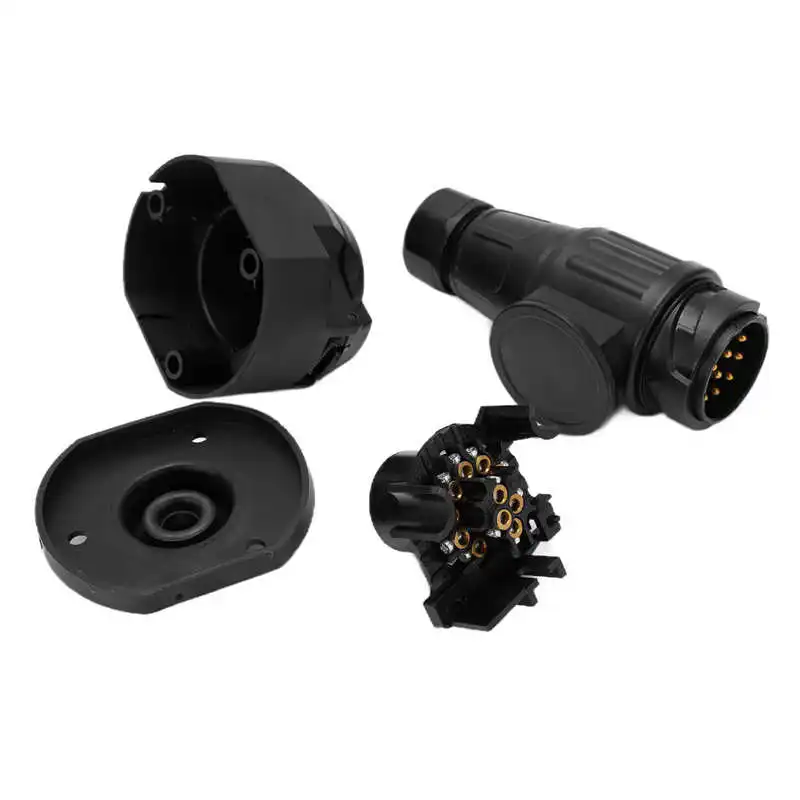 

Trailer Adapter 12V 13 Pin Trailer Adapter Universal Trailer Plug Connector for Trailers Accessories Trailer Plug Socket