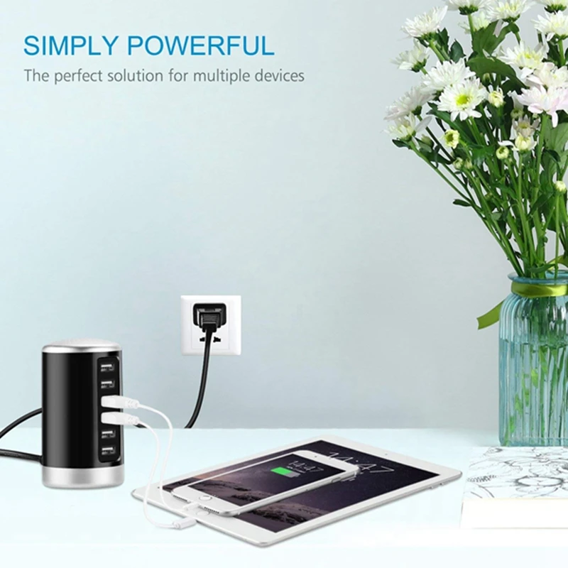 Топ USB Зарядное устройство универсальная 6-Порты и разъёмы для рабочего стола
