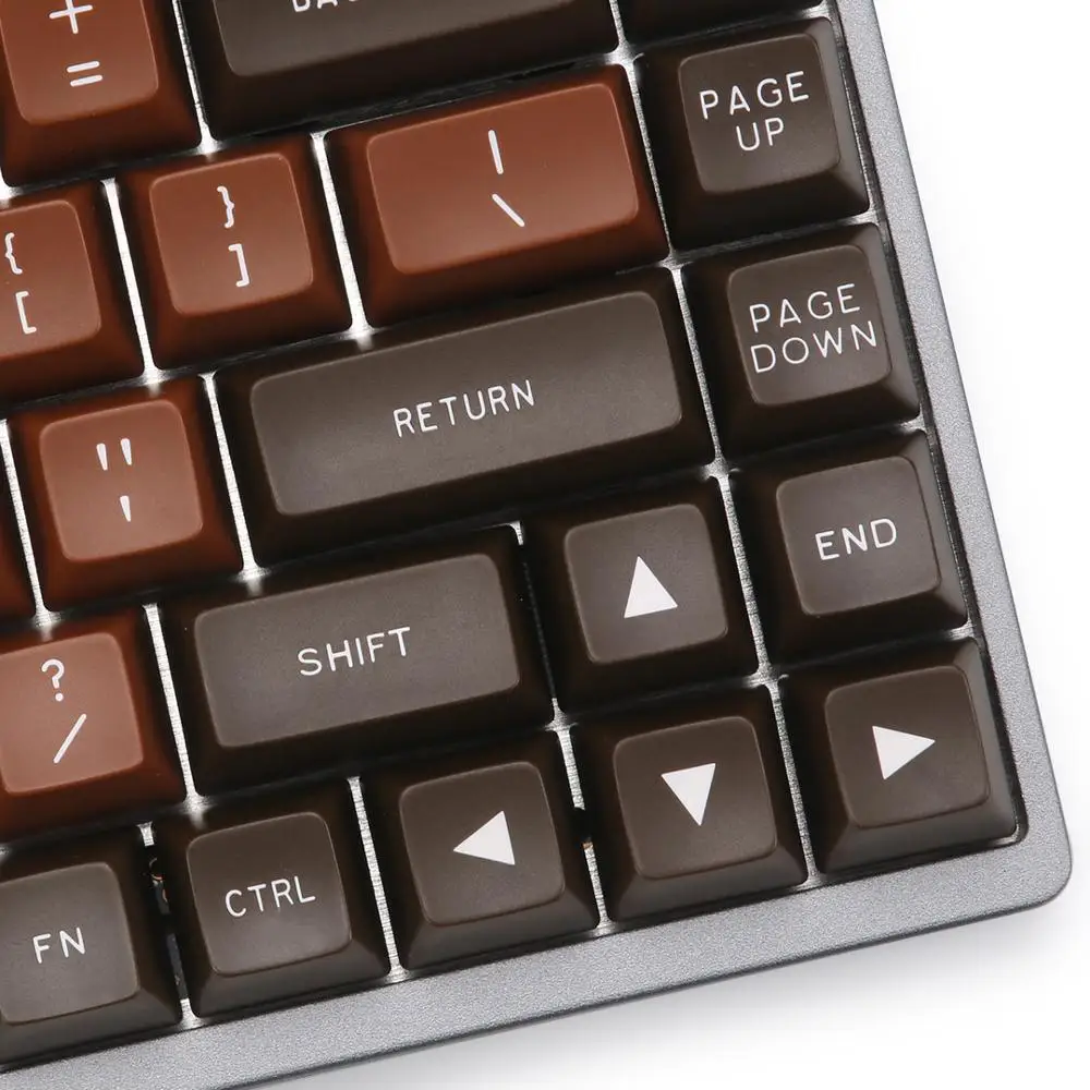 MAXKEY chocolate SA keycaps ABS Double shot 134 клавиш для механической клавиатуры mx|Клавиатуры| |